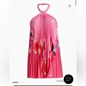 Acler Pink Pleated Mini Dress